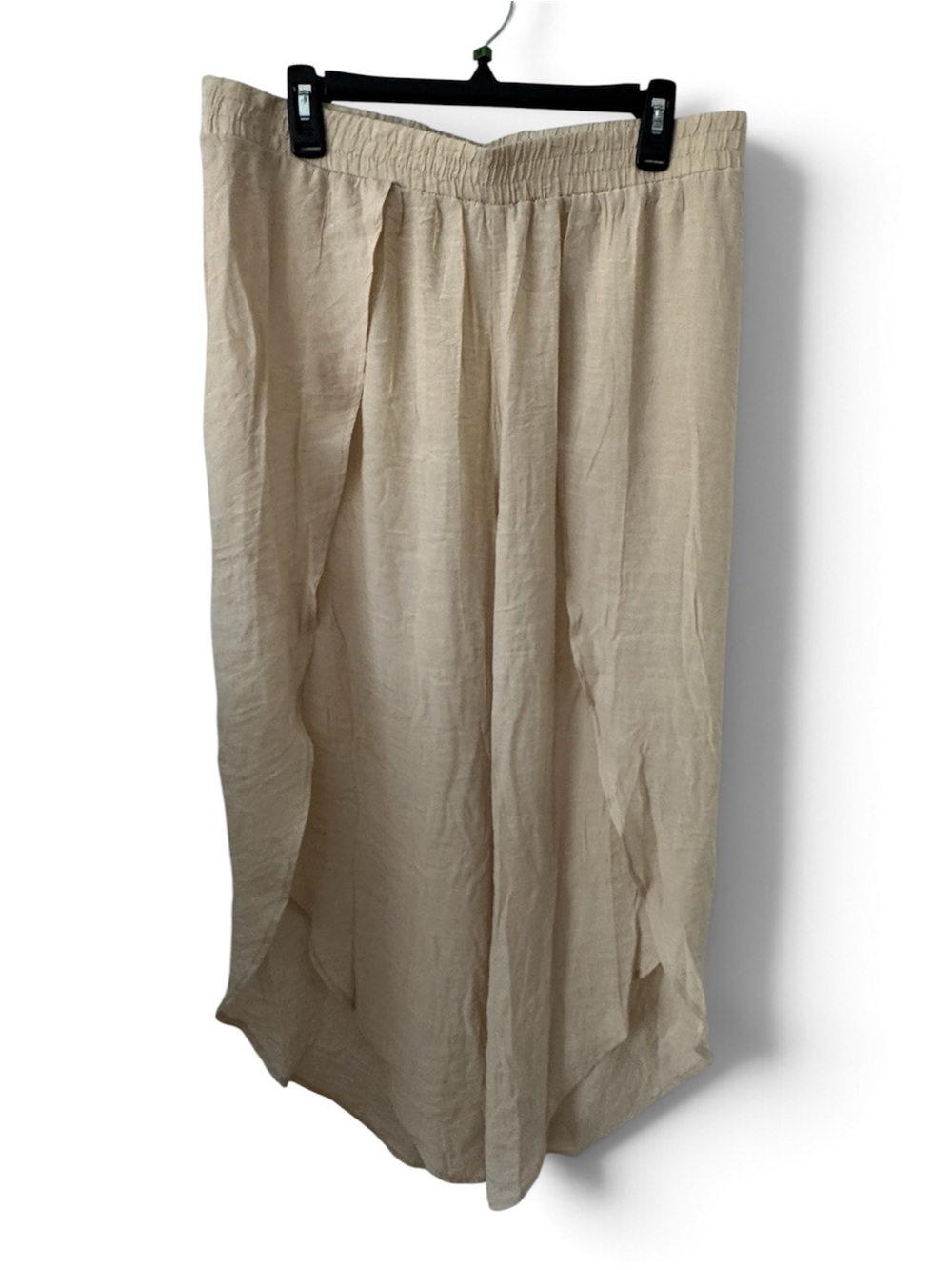 Light Beige Linen Maxi Skirt - Classic Everyday Style